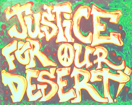 Artwork by JayR ala justice for our desert 2015